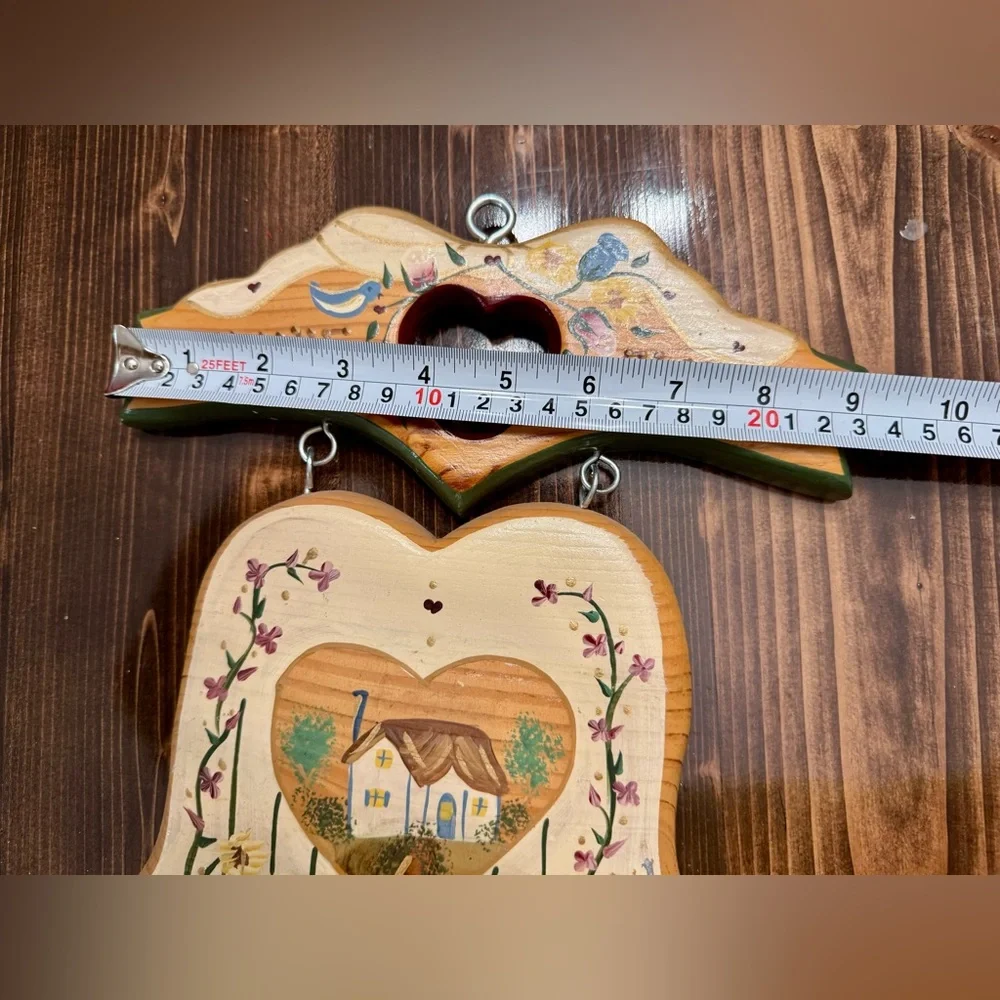 Vintage Folk Art Wooden Welcome Friends Sign Hand Made‎ in Mexico